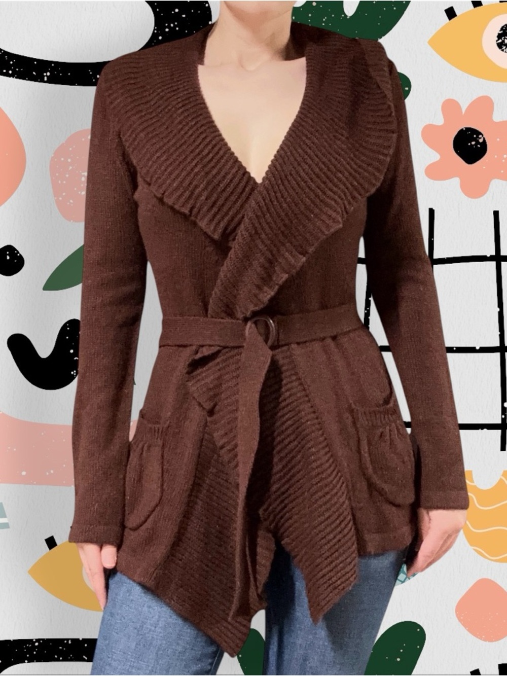 NWT✨ | Next Era Couture | Y2K Deadstock Shawl Collar Fairycore Wrap Cardigan